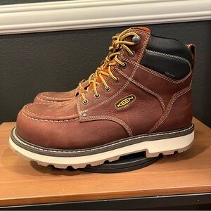 Keen Cincinnati Men’s Brown 90 Degree 6” Waterproof Carbon Fiber Toe Boots 12EE